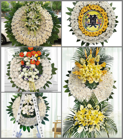 广东肇庆市封开县大洲镇东坡村花圈速递